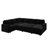 Brunella U-shaped Corduroy Sectional Sleeper Sofa Pull Out Sofa Bed-114985688