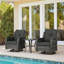 Ensemble de conversation extérieur en osier 2 personnes avec coussins pour terrasse, porche, jardin Mapleview-992330639-992330638