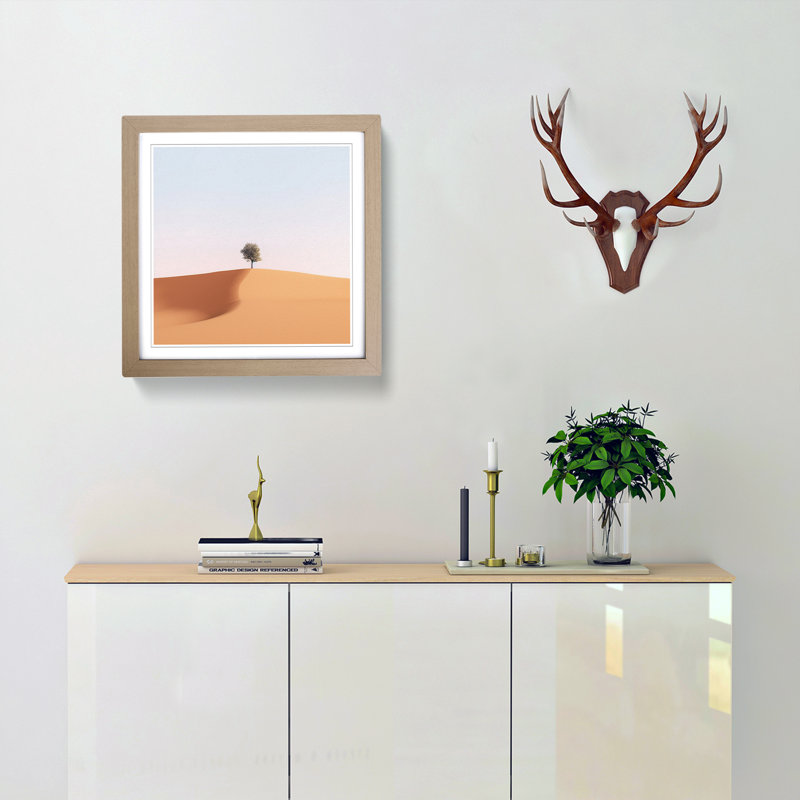Desert Minimalism - Framed Print, Oak