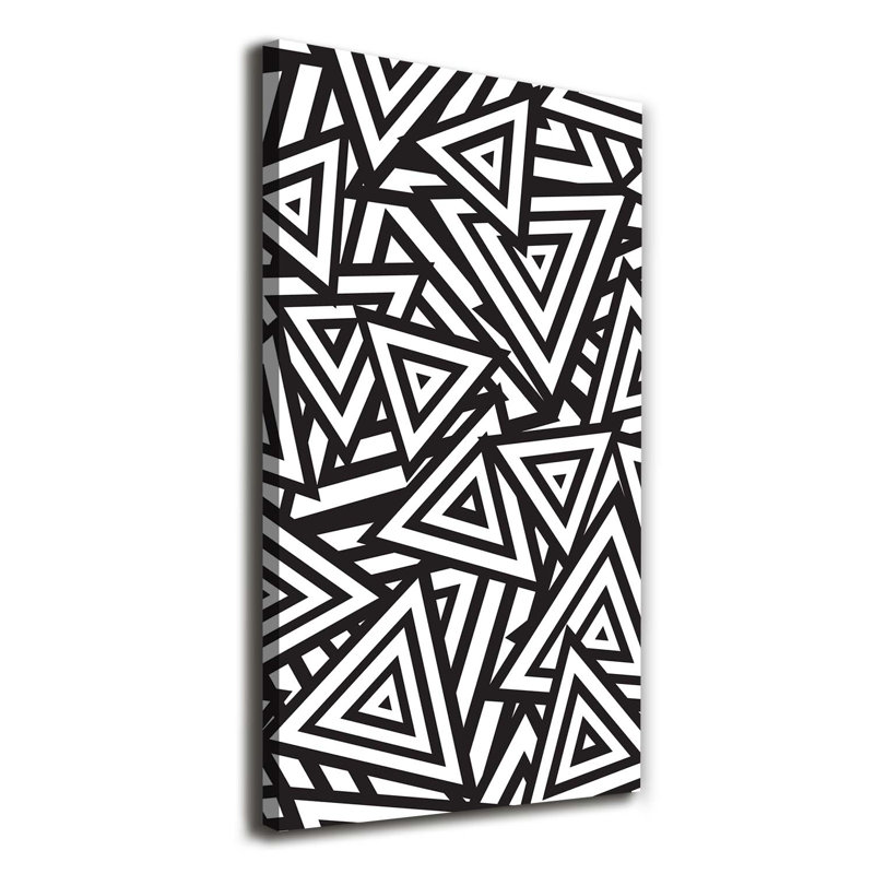 Triangles Background - Wrapped Canvas Print, 140cm H x 70cm W
