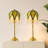Vintage Table Lamp With Beaded Shade, 3 Color Temperatures, Green And Gold, Victorian Style