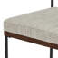 Benton Upholstered Stool with Metal Frame-755935217-793453435