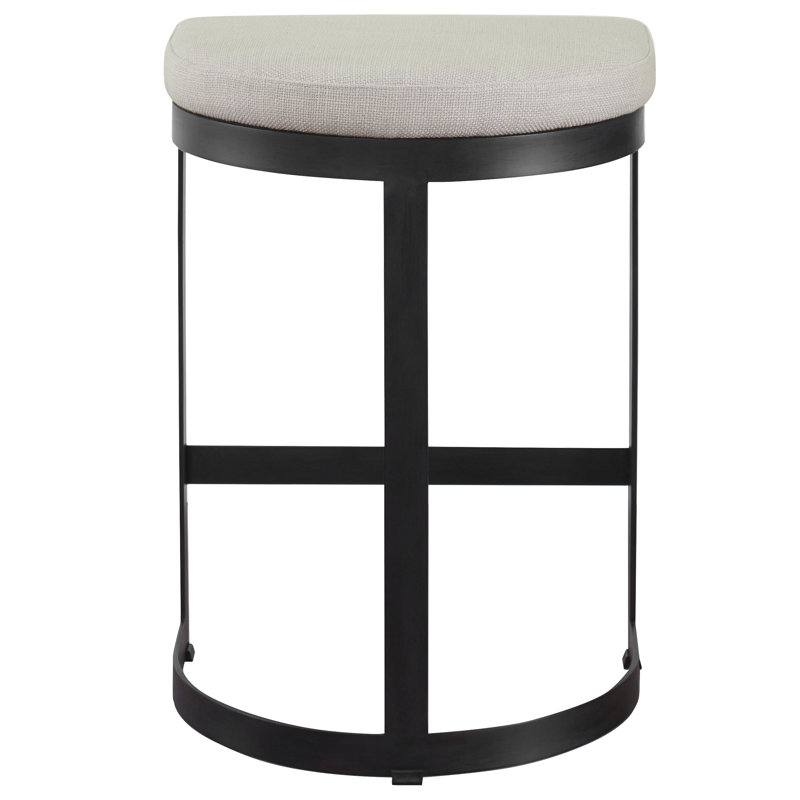 Uttermost Ivanna Modern Counter Stool, Black