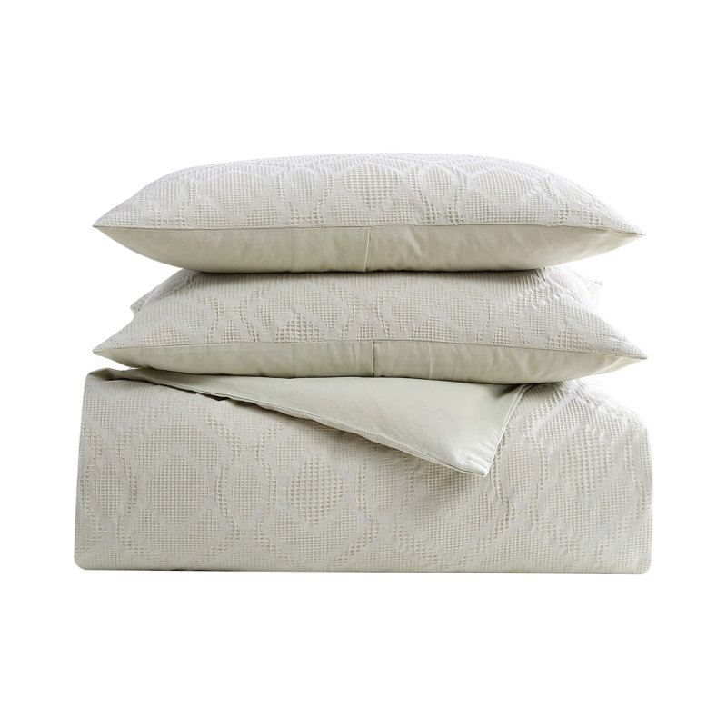 Comforter Set, King Comforter + 2 Kings Shams, Beige