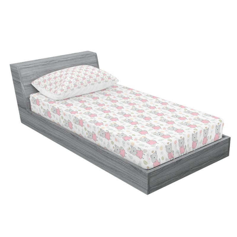 Microfiber Sheet Set, Twin Sheet Set with Fitted Sheet