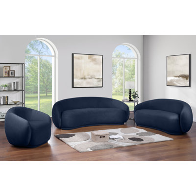 Causeuse en velours Emery