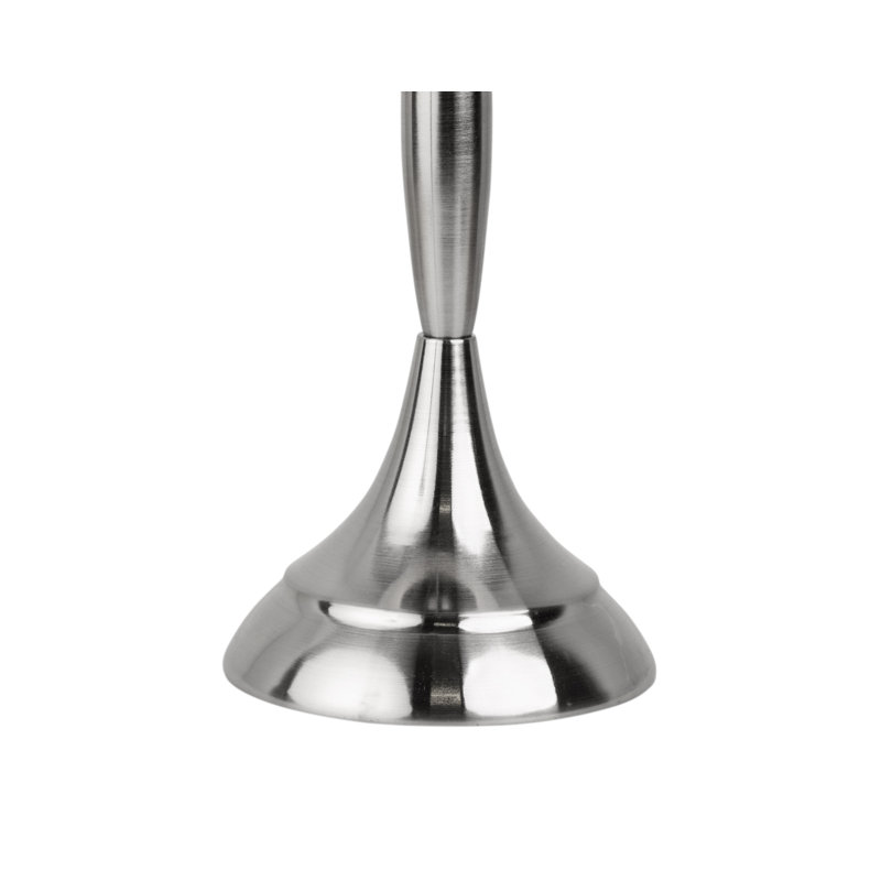 Antibes Candlestick Style Metal Table Lamp, Black, 55cm H x 30cm W x 30cm D, Black Base/Gold Shade