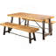 3 Piece Wood Outdoor Dining Set
