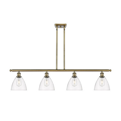 Luminaire suspendu linéaire à 4 lumières pour îlot de cuisine Angenetta