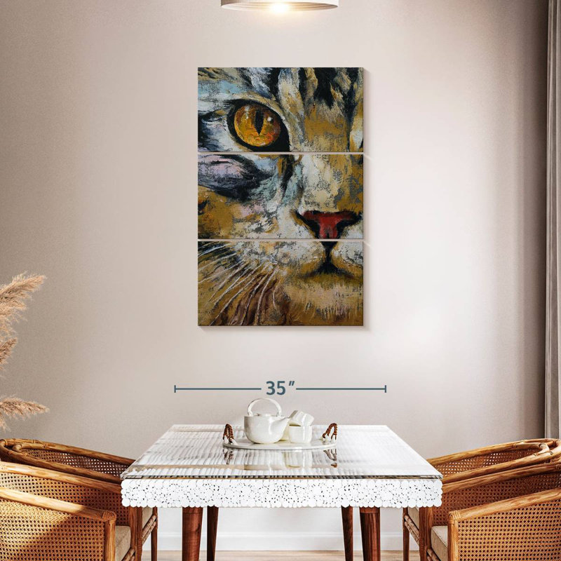 Maine Coon Cat, 45" H x 28" W