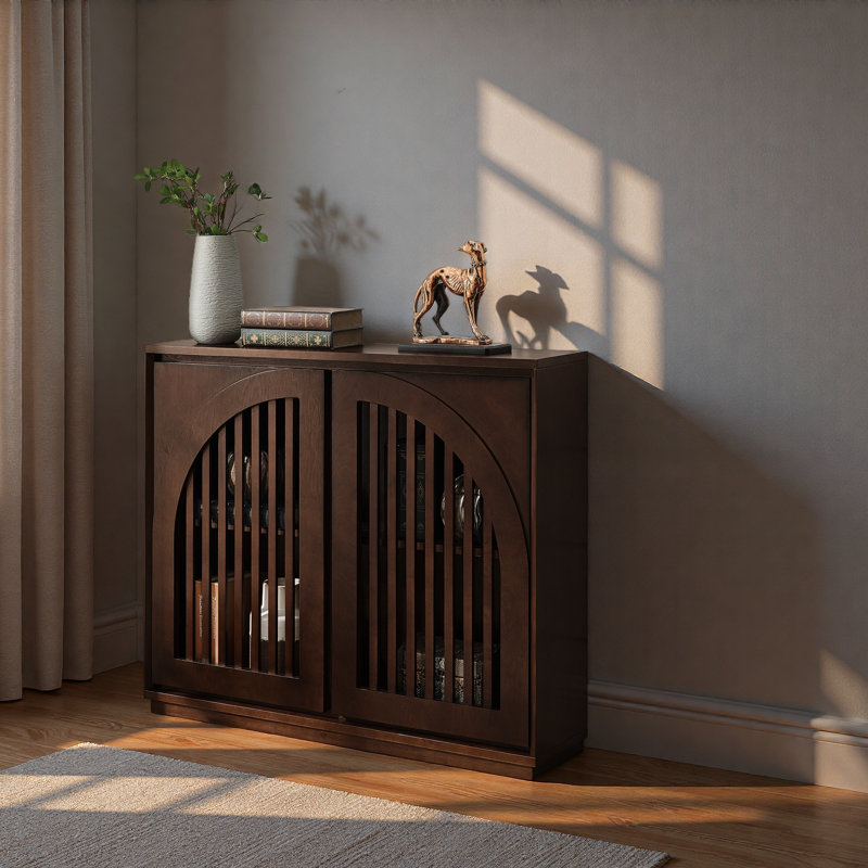 Buffet Mid Mid Century, Noyer foncé