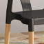 Chaise de salle à manger en plastique (ensemble de 2)
