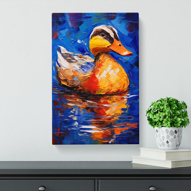 Duck Abstract - No Frame Print, 76cm H x 50cm W x 3cm D