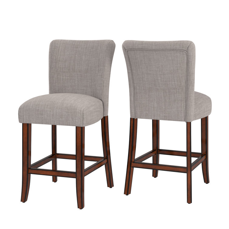 Lancaster Upholstered Counter Stool with Solid Wood Frame