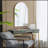 Elegant Arched Accent Mirror with Iron Frame, Versatile Wall Decor for Multiple Spaces-2101656075