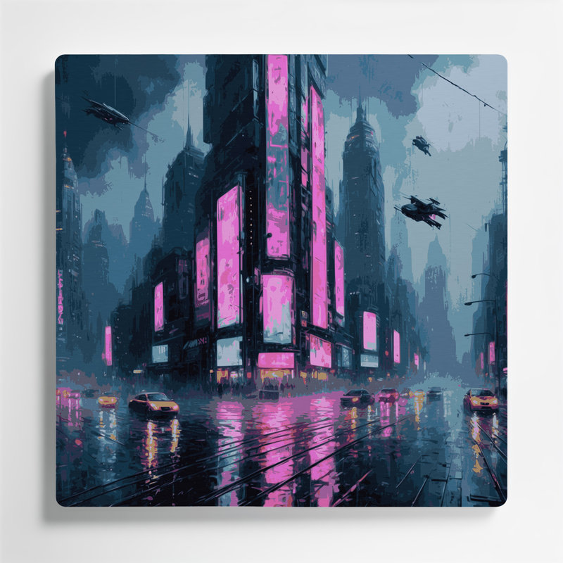 Art mural gris Sci Fi Cyberpunk