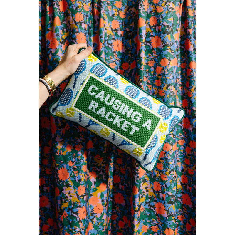 Causing A Racket Needlepoint