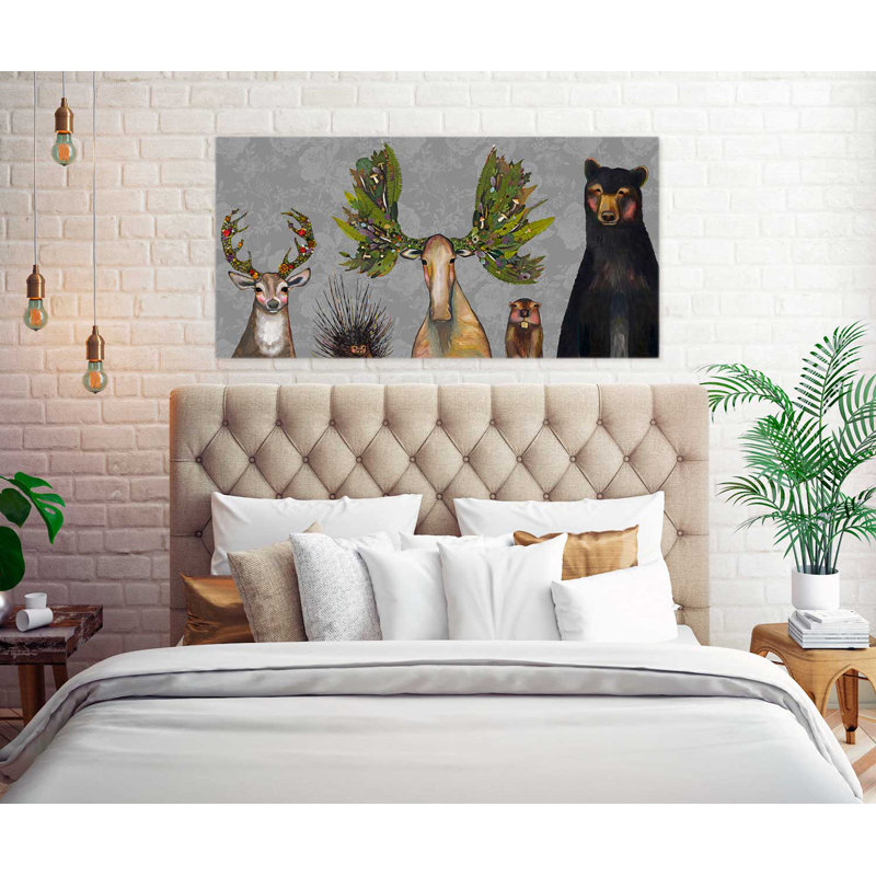 «The Forest Five Floral» par Eli Halpin - impression sur toile tendue, H 18 po x l 36 po
