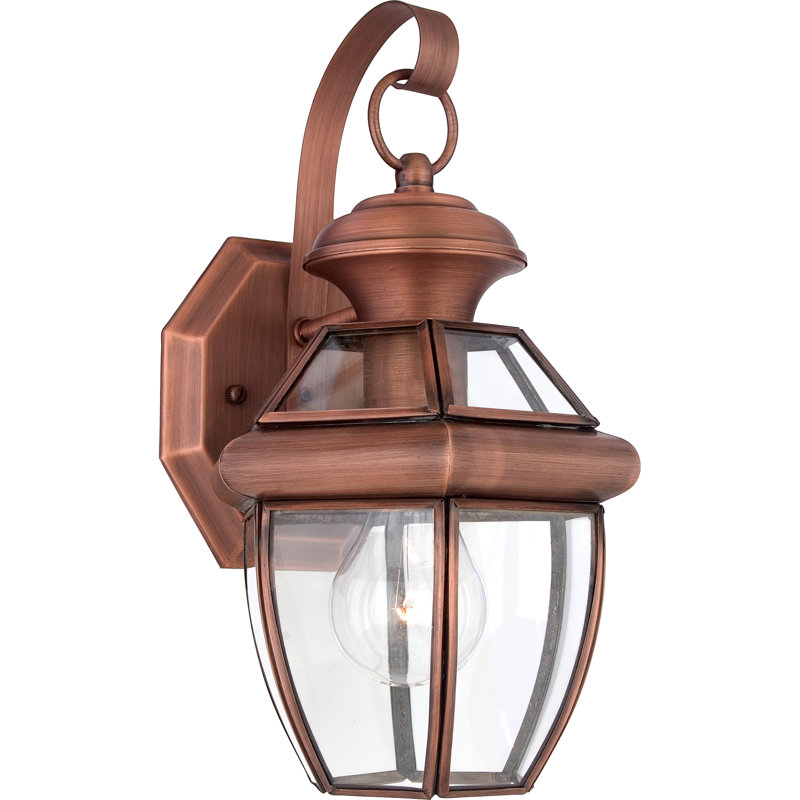 Ateeq Wall Light, Aged Copper, 7" W x 11.5" H x 6.75" D
