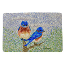 Winter Birds Door Mat