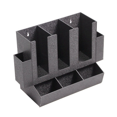 Tasse Cosey, organisateur de couvercles à couvercle, 8 compartiments - noir