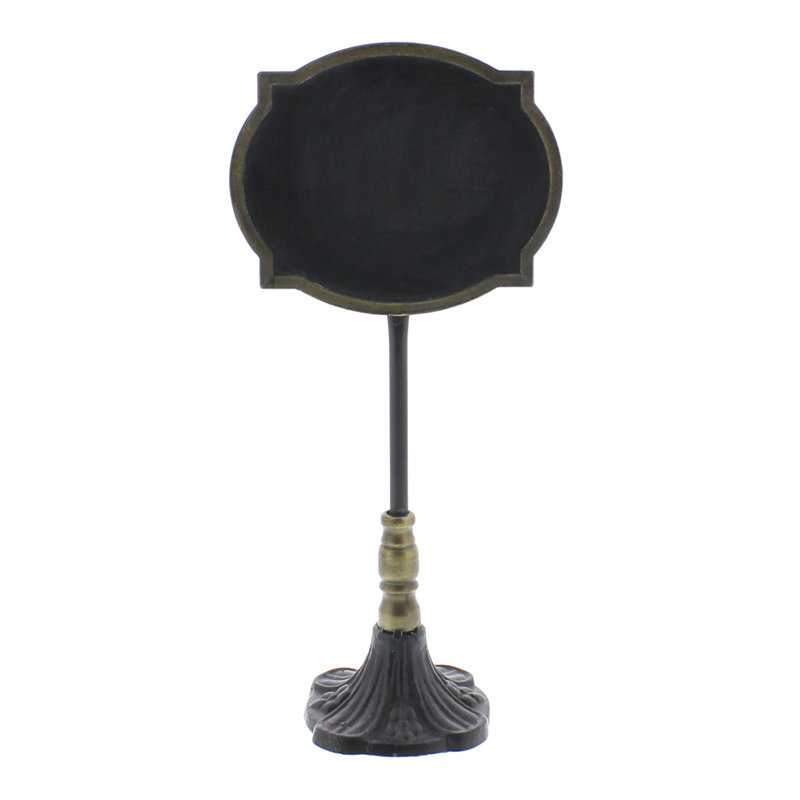  Oval Tabletop Chalkboard Display Stand