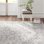 Oriental Charcoal/Light Beige Area Rug