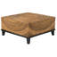 Rectangular Solid and Manufactured Wood Coffee Table with Storage and Casters-281059494