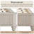 Ebron Fluted Bed with Solid Wood Frame & Supportive Slats-116010604-116010606