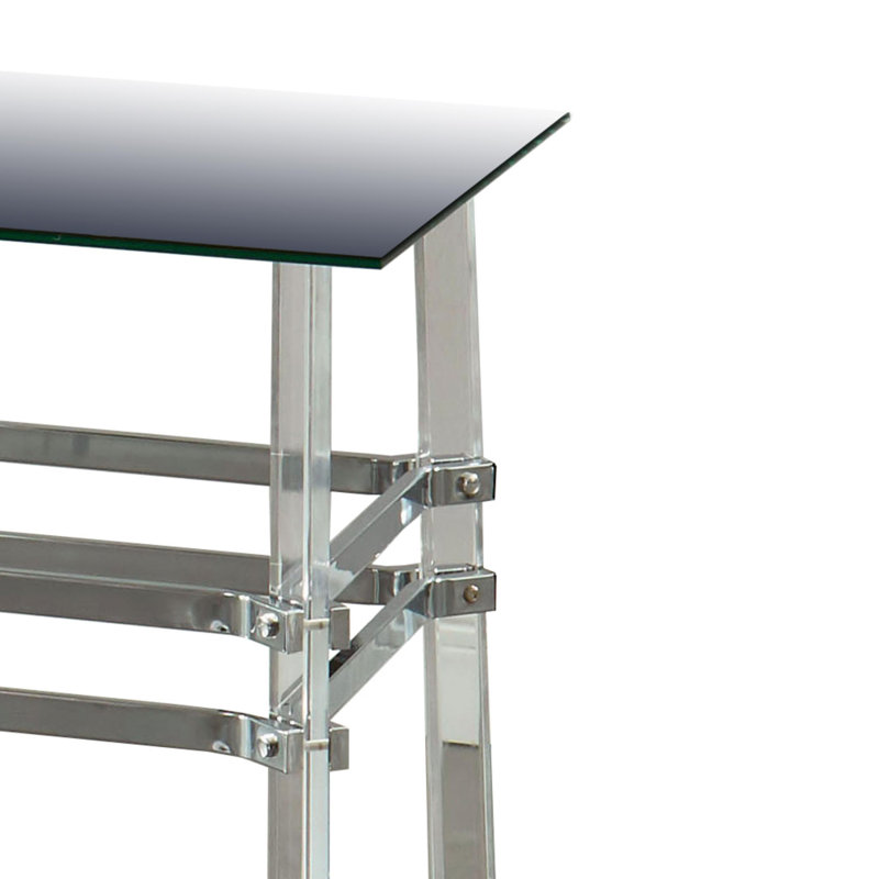 Breide Glass Top End Table