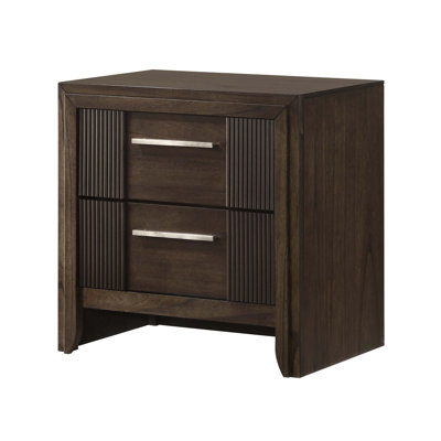 Table de chevet contemporaine à 2 tiroirs 1Pc