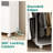 Freestanding Ironing Board Cabinet with Storage,  Movable Ironing Cart with Lockable Wheels for Laundry, Bedroom, and Cloakroom-117873021