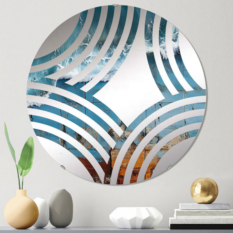Miroir décoratif sans cadre Beach Waterscapes, 23,6 po x 23,6 po