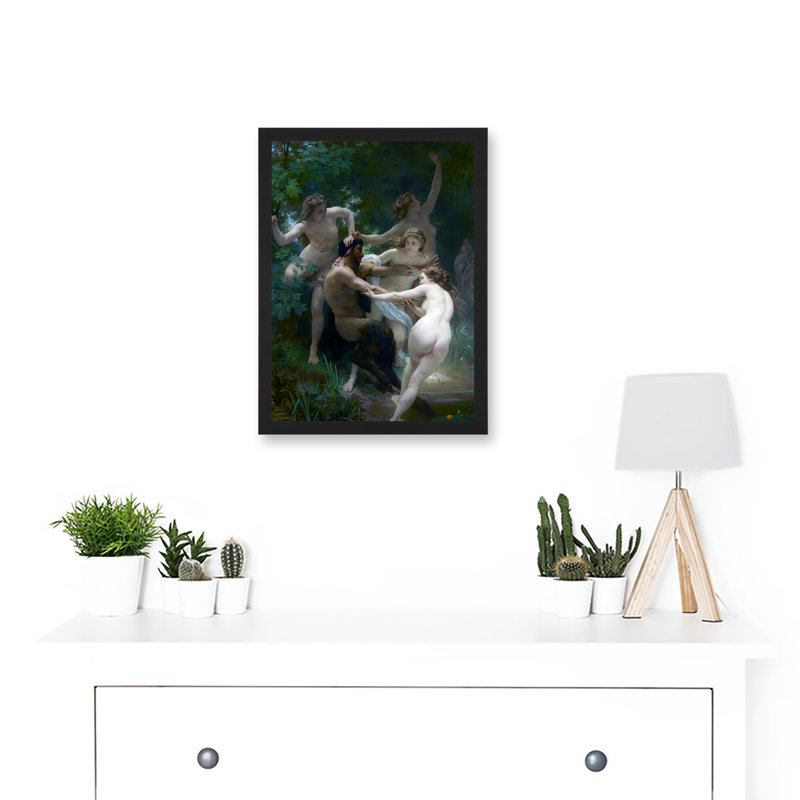 Nymphs And Satyr - Single Picture Frame Print