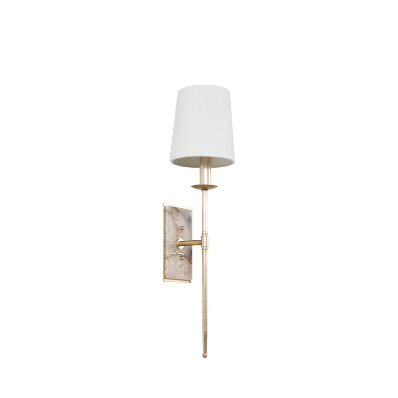 Garnet 1-Light Wallchiere, Silver