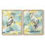 Impression encadrée Bright Heron Fresco I-Premium - prête à être accrochée - aucun clou requis - aucun clou requis-109974914-109974924