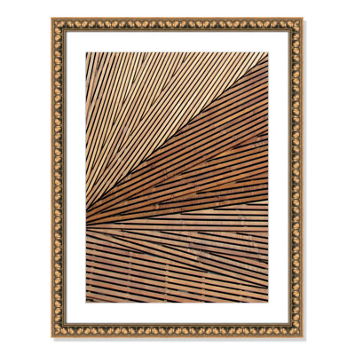 Fayette "Geometric Wood Panel 1" Print
