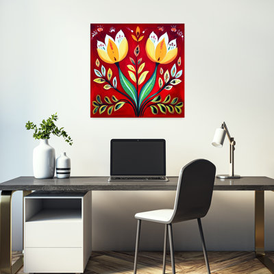 Art mural tulipe fantaisiste