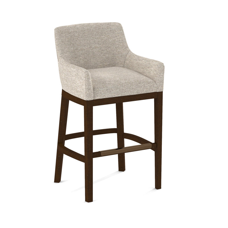 Upholstered Stool, White, 61473-73