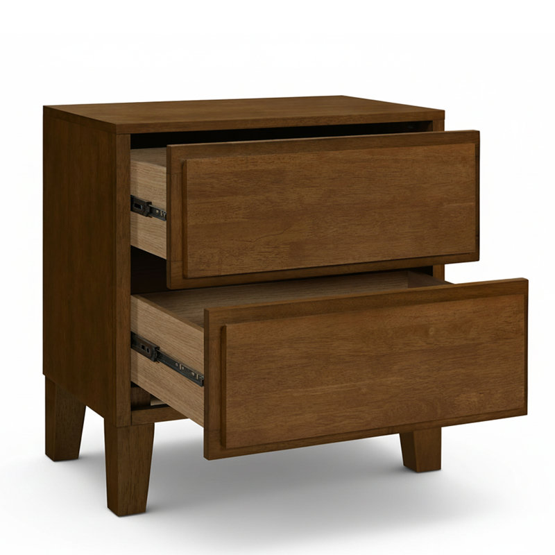Ensemble de 3 valises Knighten, Ensemble de trois pièces : commode, deux tables d, Noyer foncé