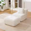 Fauteuil d'appoint modulaire sans accoudoirs 31 po avec repose-pieds 31 po. Fauteuil d'appoint moderne sans siège.-420024884