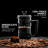 OVENTE French Press Coffee Maker 12 Ounce with Heat Resistant Borosilicate Glass & Stainless Steel 4-Level Filtration System, Portable Cold Brew Coffee Maker for Travel, Camping or Gift, Black FPW12B-64565391