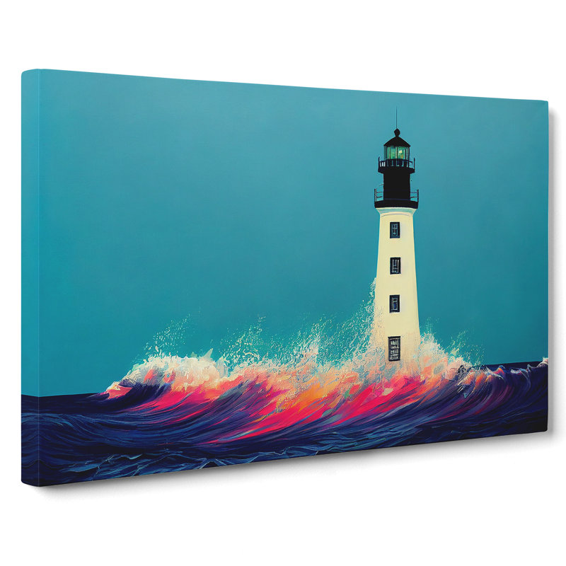 Delicious Lighthouse - Wrapped Canvas, 40cm H x 60cm W x 3cm D