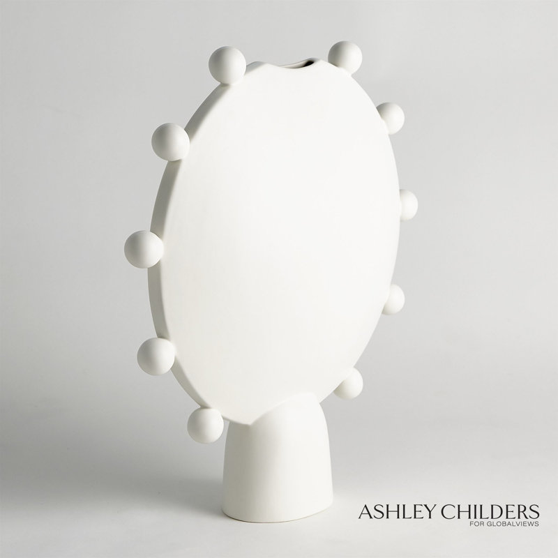 Spheres Collection Vessel, White