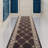 Custom Size Runner Rug 31 Inch Wide Choose Your Length Fleur De Lis French Royal Design Brown Color-2075833
