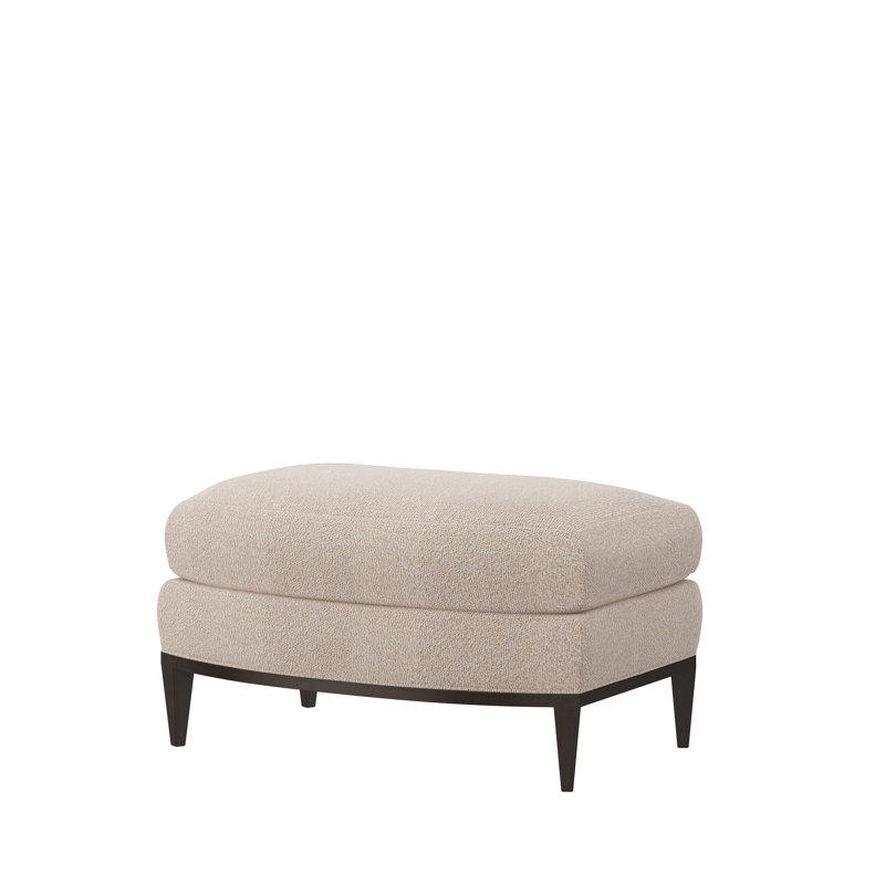 Repose-pieds rembourré Riley, Polyester neutre 1353-92, Espresso