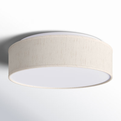 Armande Linen LED Flush Mount