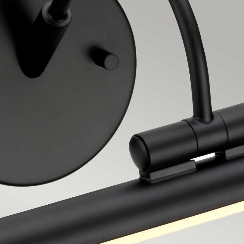 Grande lampe à DEL, Noir satiné