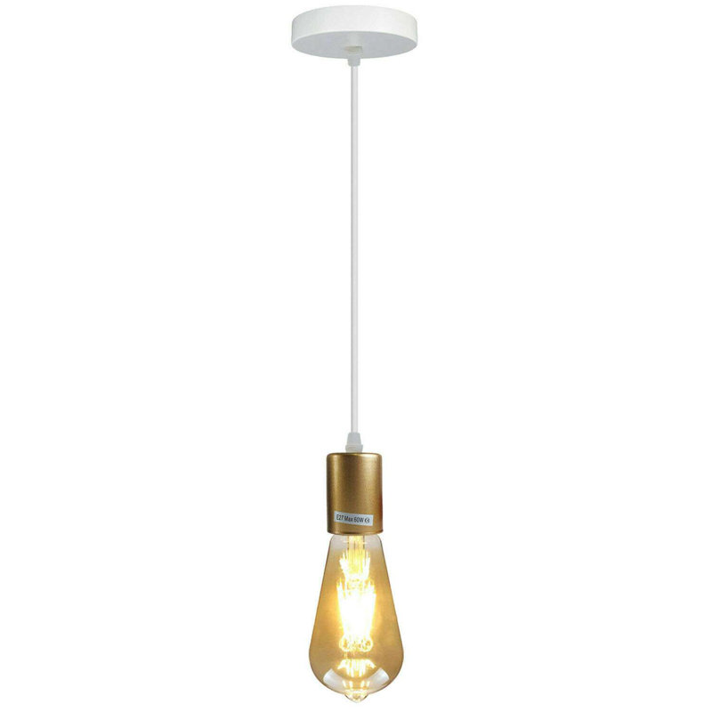 Spavinaw 1 - Light Pendant, Yes, Glittering Gold/White