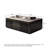 47.24"Modern Minimalist Marble Black & Grey Coffee Table-1289248849